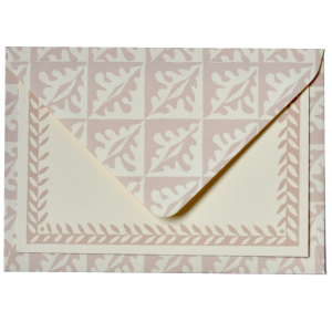Notecard Set in Pale Pink by Cambridge Imprint