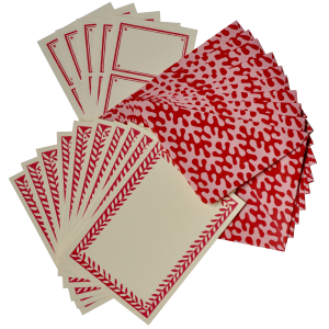 Notecard Set in Raspberry by Cambridge Imprint