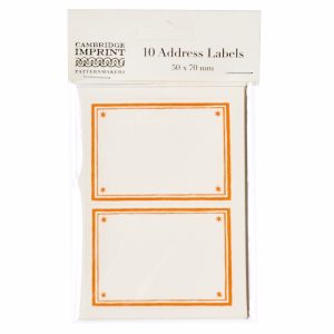 Cambridge Imprint Address Labels in Neon