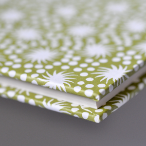Large Hardback Notebook Animalcules Bawden Green