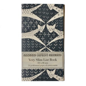 Very Slim List Book Cats Navy