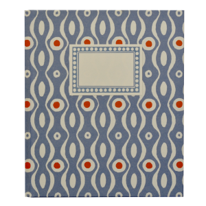 Large Hardback Notebook Persephone Cornflower and Red (Plain)