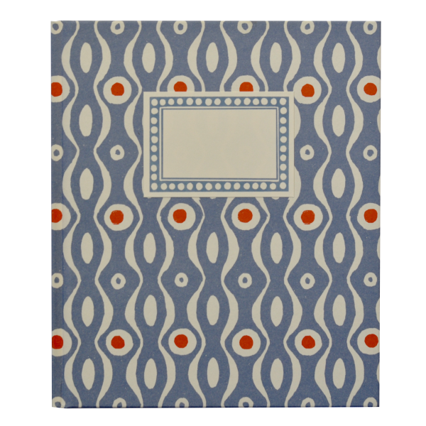 Large Hardback Notebook Persephone Cornflower Blue and Red by Cambridge Imprint