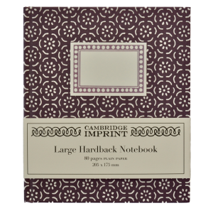 Large Hardback Notebook Small Pear Halves Elderberry