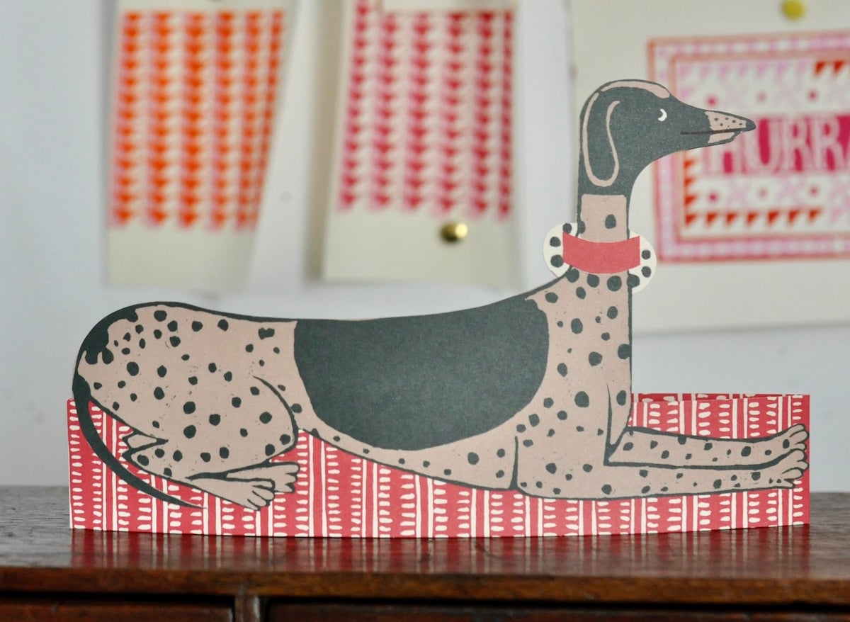 Cambridge Imprint Mantelpiece Menagerie Cards: The Dog