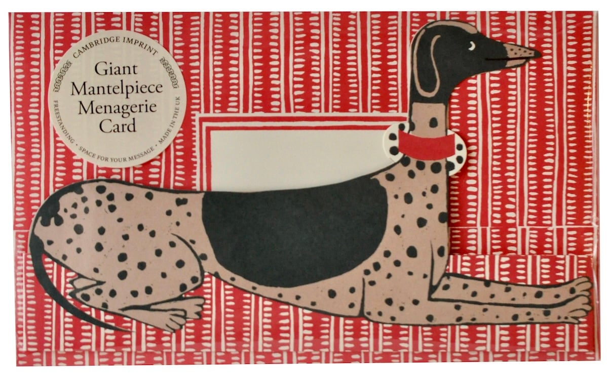 Cambridge Imprint Mantelpiece Menagerie Cards: The Dog