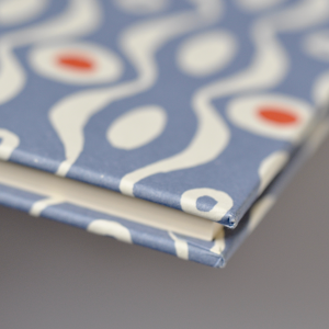 Large Hardback Notebook Persephone Cornflower Blue and Red by Cambridge Imprint