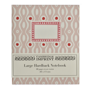 Large Hardback Notebook Persephone Pink and Raspberry by Cambridge Imprint