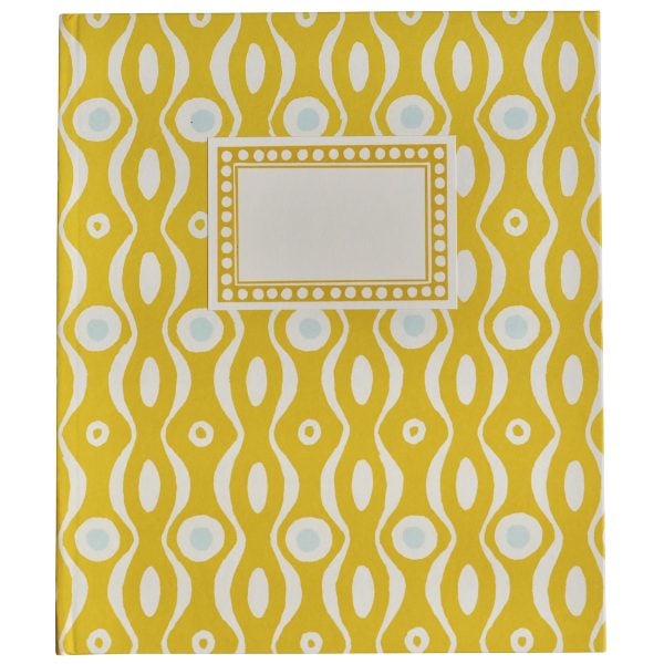 Large Hardback Notebook Persephone Mustard and Turquoise by Cambridge Imprint