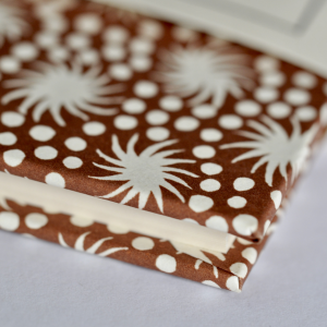 Large Hardback Notebook Animalcules Cocoa Brown