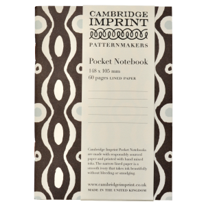 Pocket Notebook Persephone Charcoal and Pale Blue