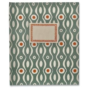 Large Hardback Notebook Persephone Teal and Burnt Orange