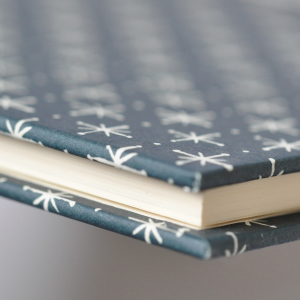 Large Hardback Notebook Little Stars Petrol by Cambridge Imprint