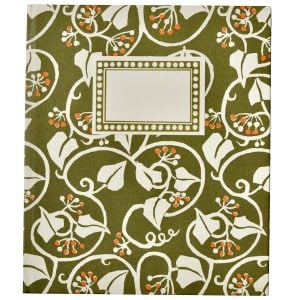Large Hardback Notebook Ivy Swamp Green and Orange
