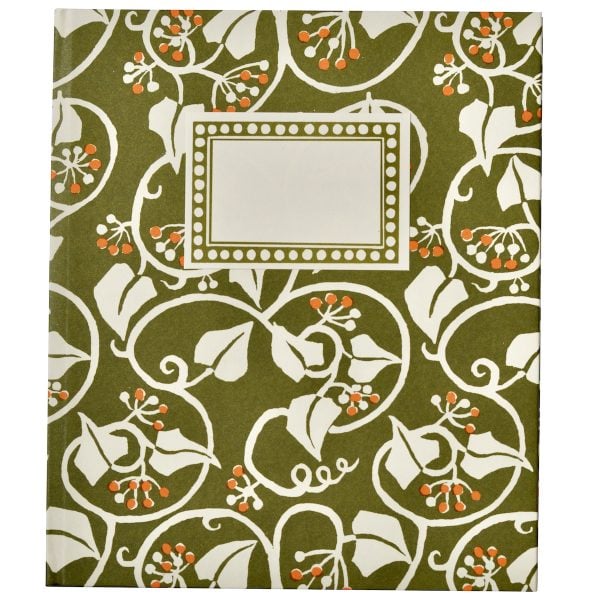 Large Hardback Notebook Ivy Swamp Green and Orange by Cambridge Imprint