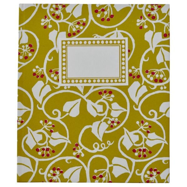 Large Hardback Notebook Ivy Piccalilli and Cranberry by Cambridge Imprint