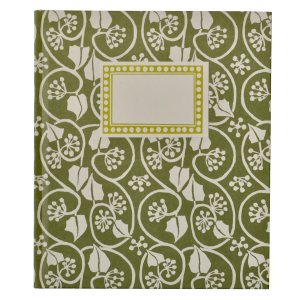Large Hardback Notebook Small Ivy Stripe Sage Green (Plain)
