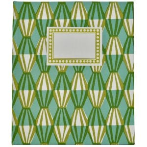 Large Hardback Notebook Threadwork Sap Green and Turquoise