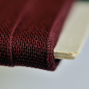 Loose-weave Italian Cotton Ribbon Wine