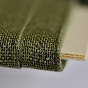 Loose-weave Italian Cotton Ribbon Olive