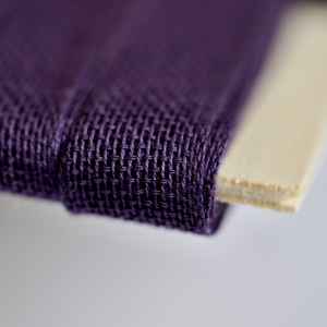 Loose-weave Italian Cotton Ribbon Plum