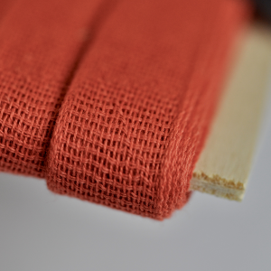 Loose-weave Italian Cotton Ribbon Pumpkin