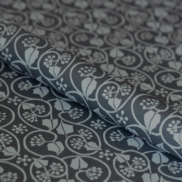 Patterned paper Small Ivy Stripe Blackthorn by Cambridge Imprint