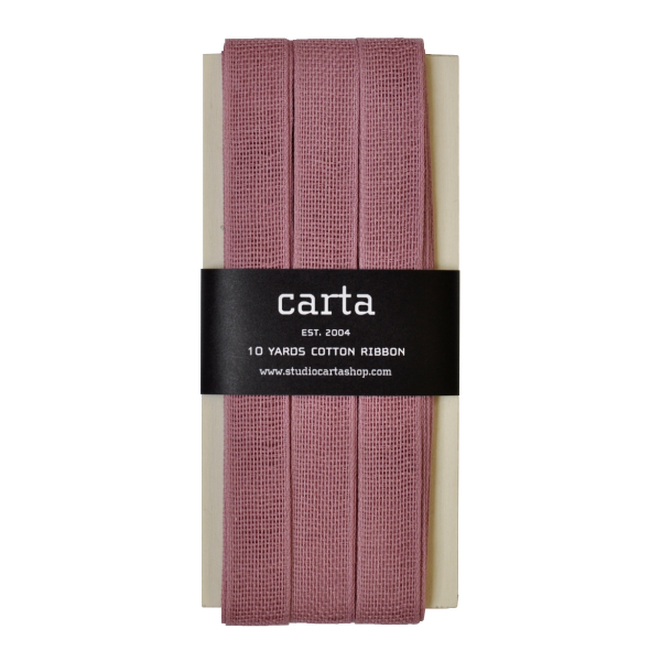 Loose-weave Italian Cotton Ribbon Magnolia