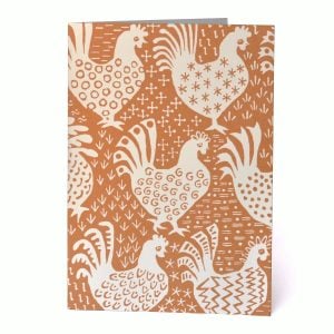 Hens Card (Cinnamon)