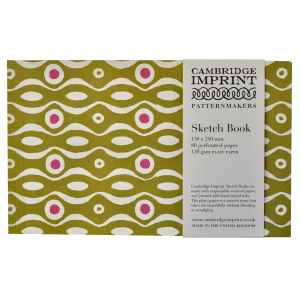 Softback Sketchbook Persephone Bright Olive and Cool Pink