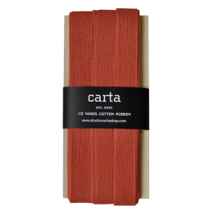 Loose-weave Italian Cotton Ribbon Pumpkin