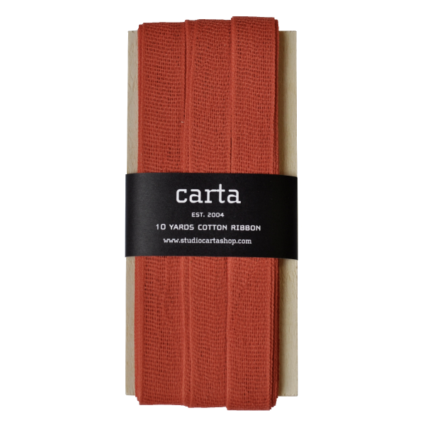Loose-weave Italian Cotton Ribbon Pumpkin