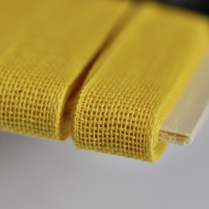 Loose-weave Italian Cotton Ribbon Lemon