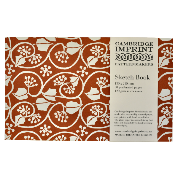 Softback Sketchbook Small Ivy Stripe Russet