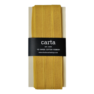 Loose-weave Italian Cotton Ribbon Ochre