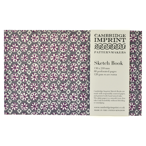 Softback Sketchbook Sea Urchin French Lavender by Cambridge Imprint