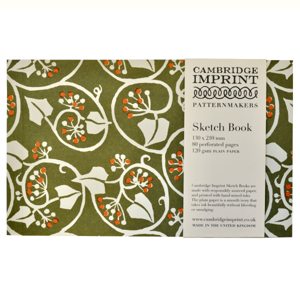 Softback Sketchbook Ivy Swamp Green and Orange