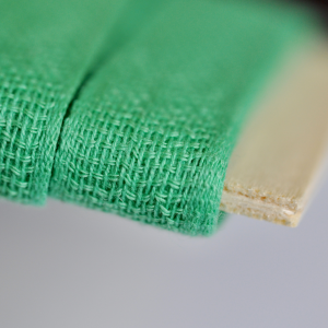 Loose-weave Italian Cotton Ribbon Emerald