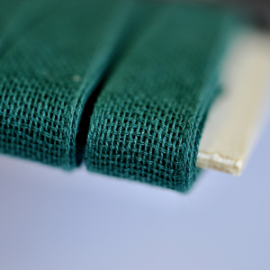 Loose-weave Italian Cotton Ribbon Jade
