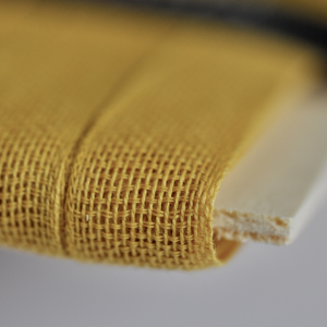 Loose-weave Italian Cotton Ribbon Ochre
