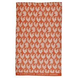 Cambridge Imprint Hens Cinnamon Tea Towel