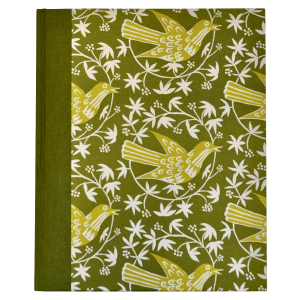 Very Large Hardback Notebook Songbird Moss