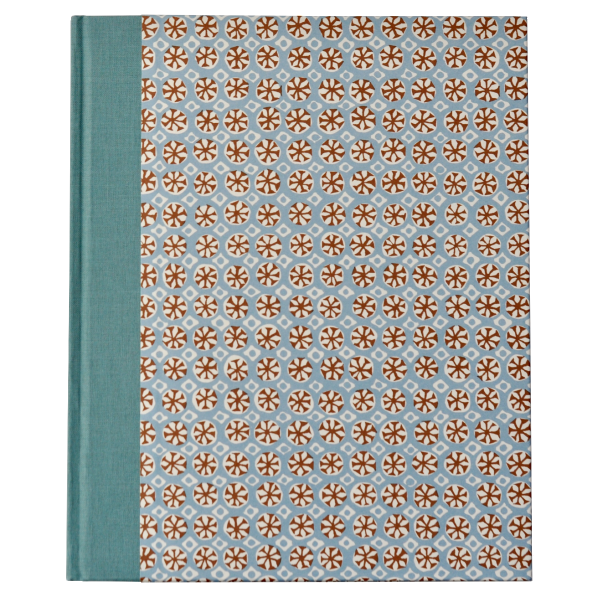 Very Large Hardback Notebook Sea Urchin Sky and Cocoa
