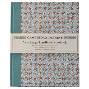 Very Large Hardback Notebook Sea Urchin Sky and Cocoa