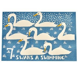 Pack of Ten Cards Seven Swans A-Swimming