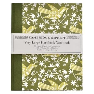 Very Large Hardback Notebook Songbird Moss