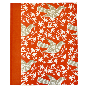Very Large Hardback Notebook Songbird Rosehip