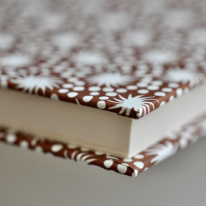 very large hardback patterned notebook