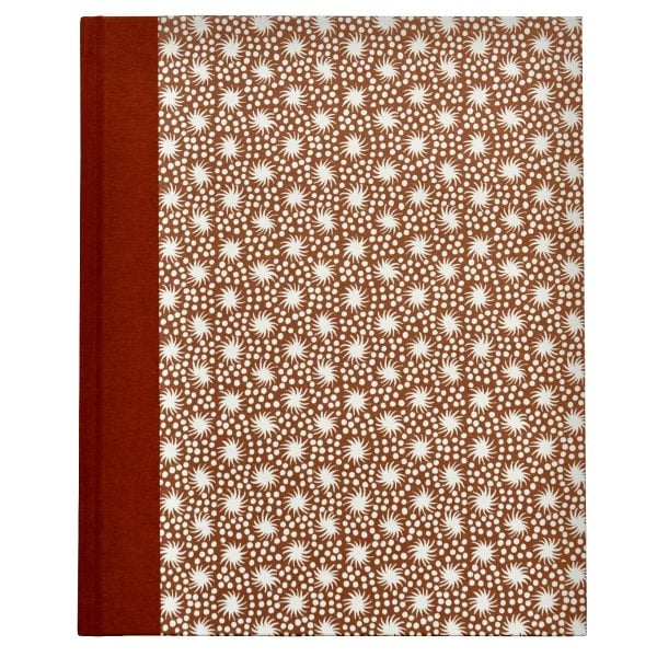 very large hardback patterned notebook