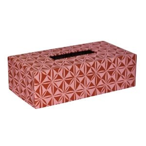 An Oblong Tissue Box Cover in Windmill Nougat